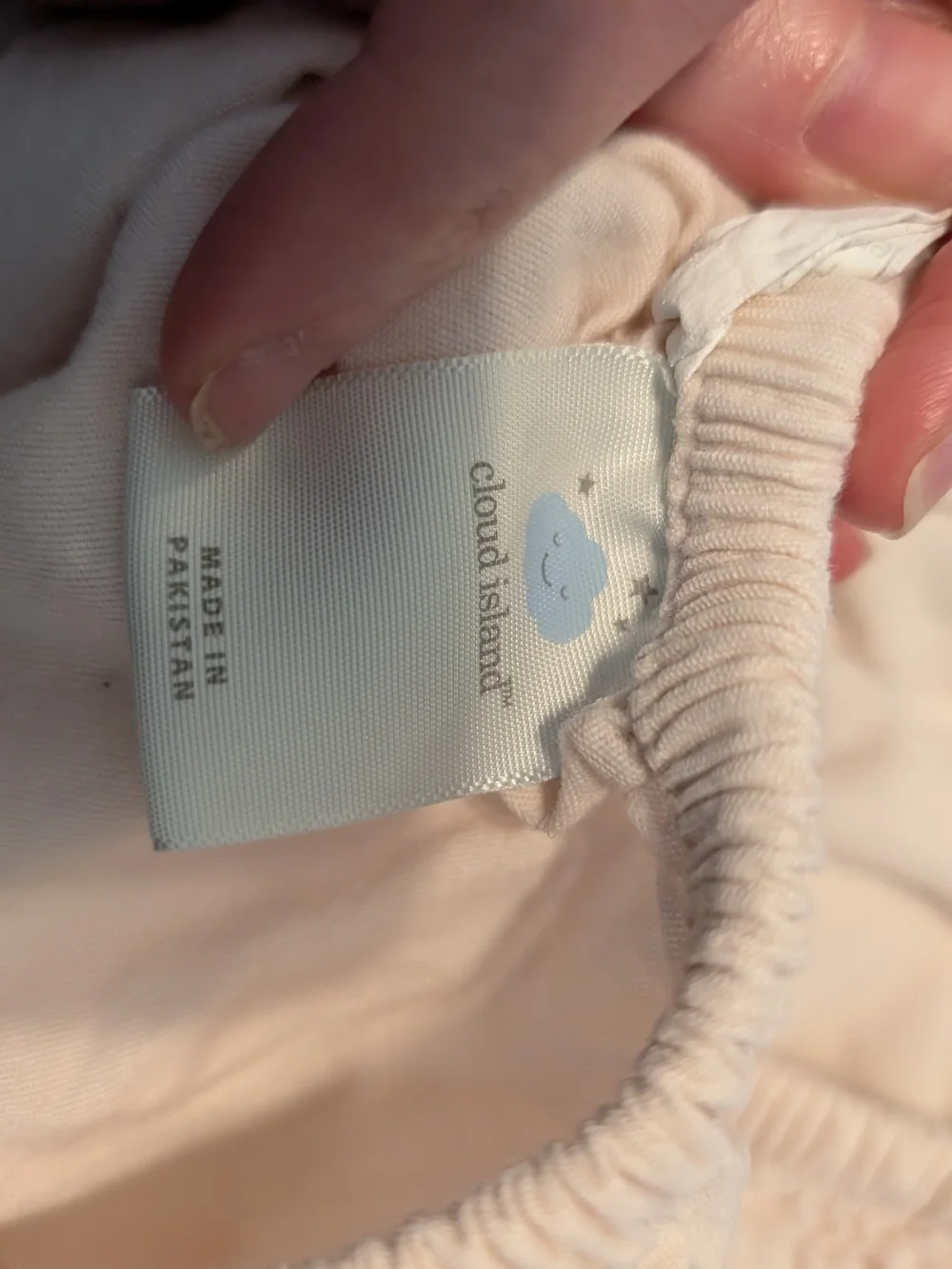 Cloud Island Floral, Pastel Pink, Light Gray Minicrib Playard Fitted Sheets